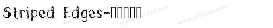 Striped Edges字体转换